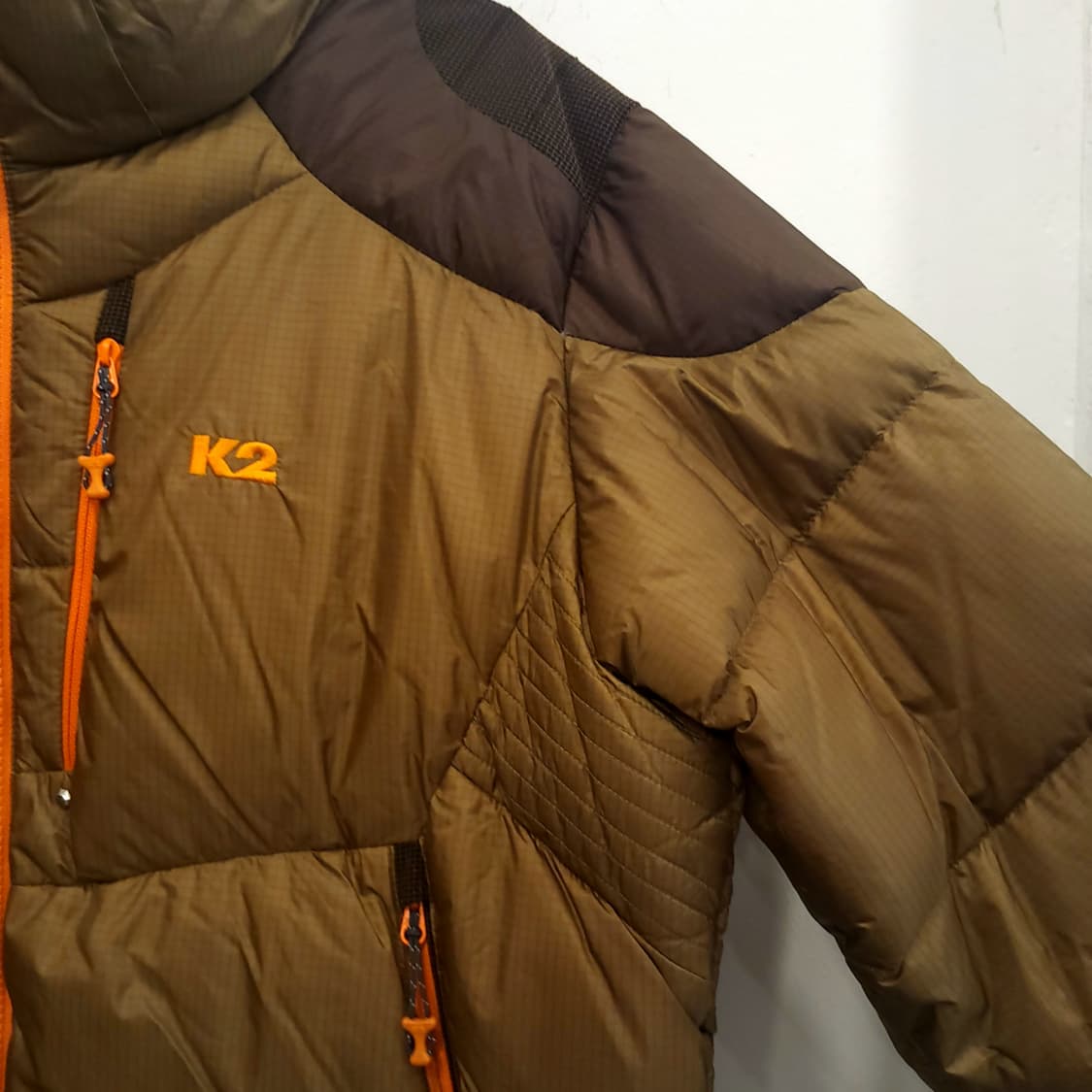 K2 윈드스토퍼 다운 카키 패딩 상품이미지1