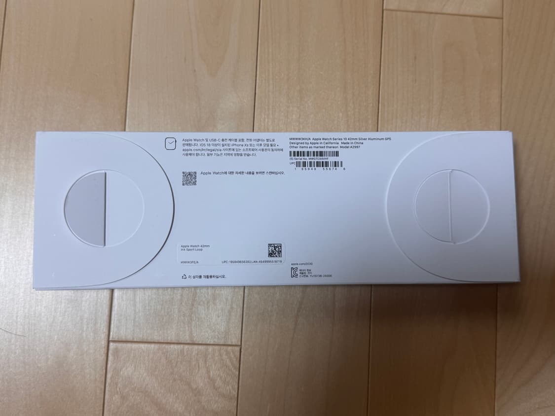 미개봉 새상품 애플워치10 42mm 실버 gps 잉크 스포츠 루프 상품이미지3