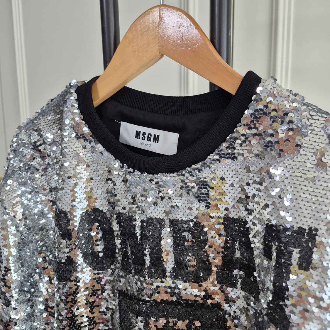 MSGM 스팽글 크롭티 상품이미지4