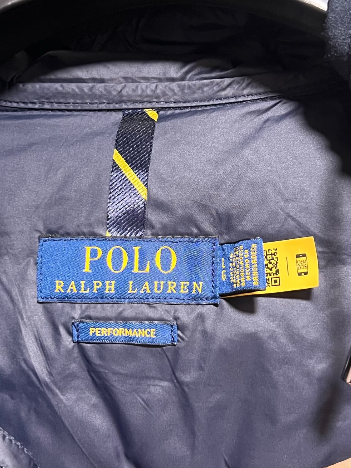 폴로 경량패딩 네이비 L (QR정품) 상품이미지3