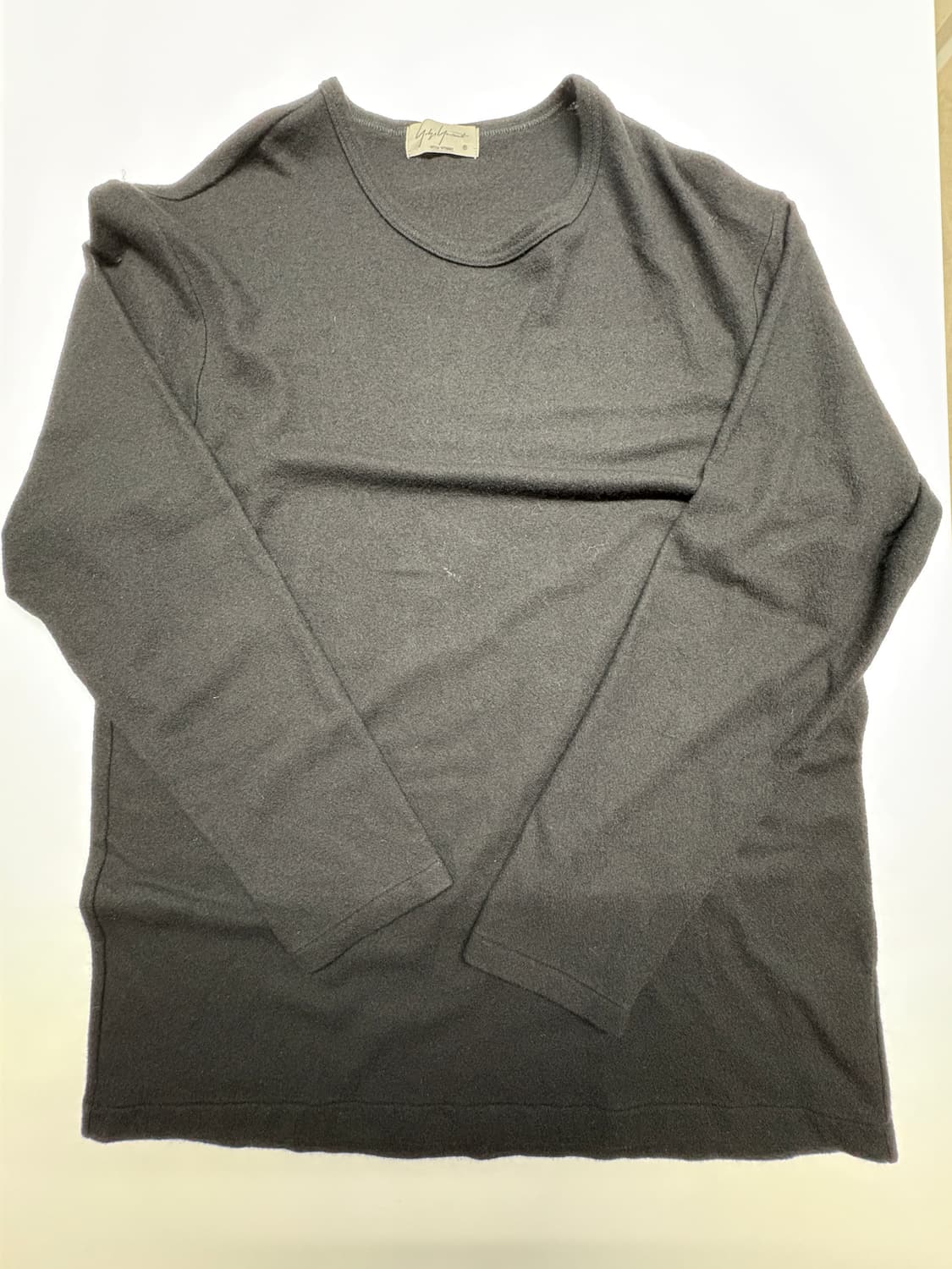 요지 야마모토 뿌르옴므 수퍼 120울 싱글 저지 롱슬리브 티셔츠 상품이미지3