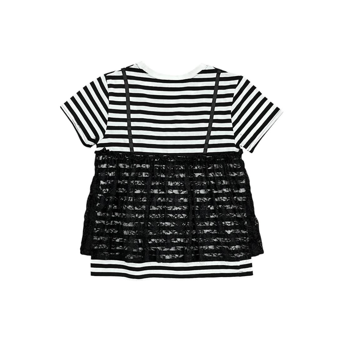 Black Bustier Layering T Shirt 상품이미지2