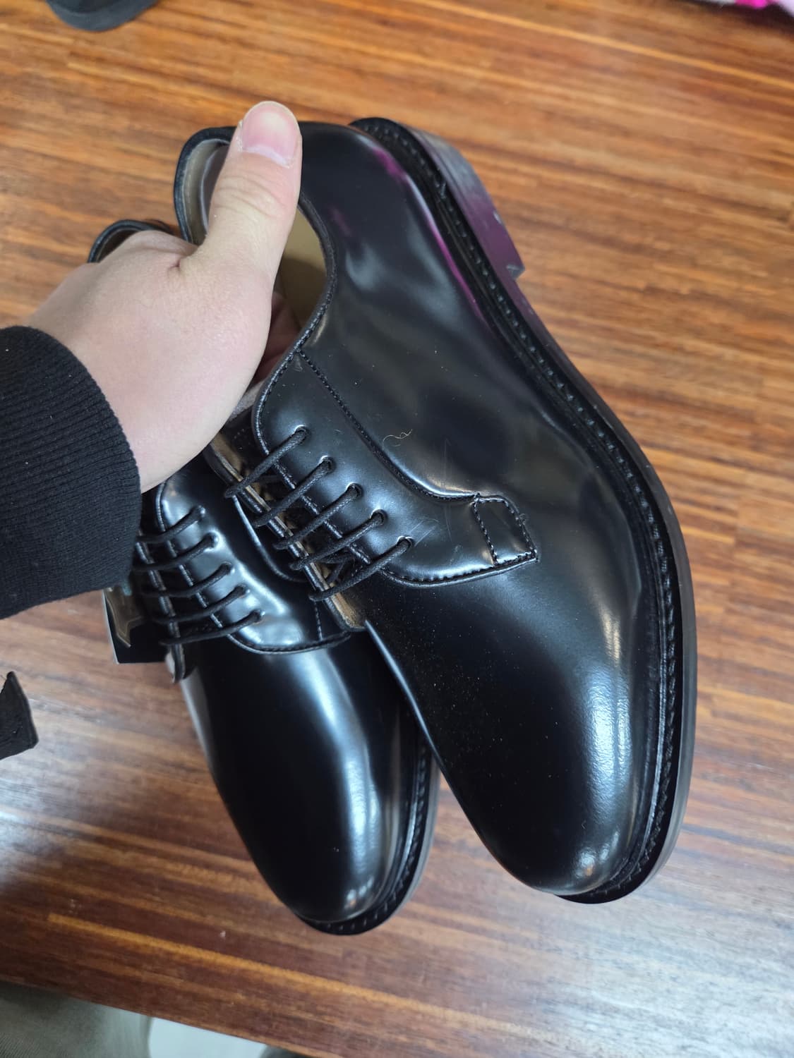 슈펜 깡스타일리스트 레더 더비 슈즈 구두 258 상품이미지8