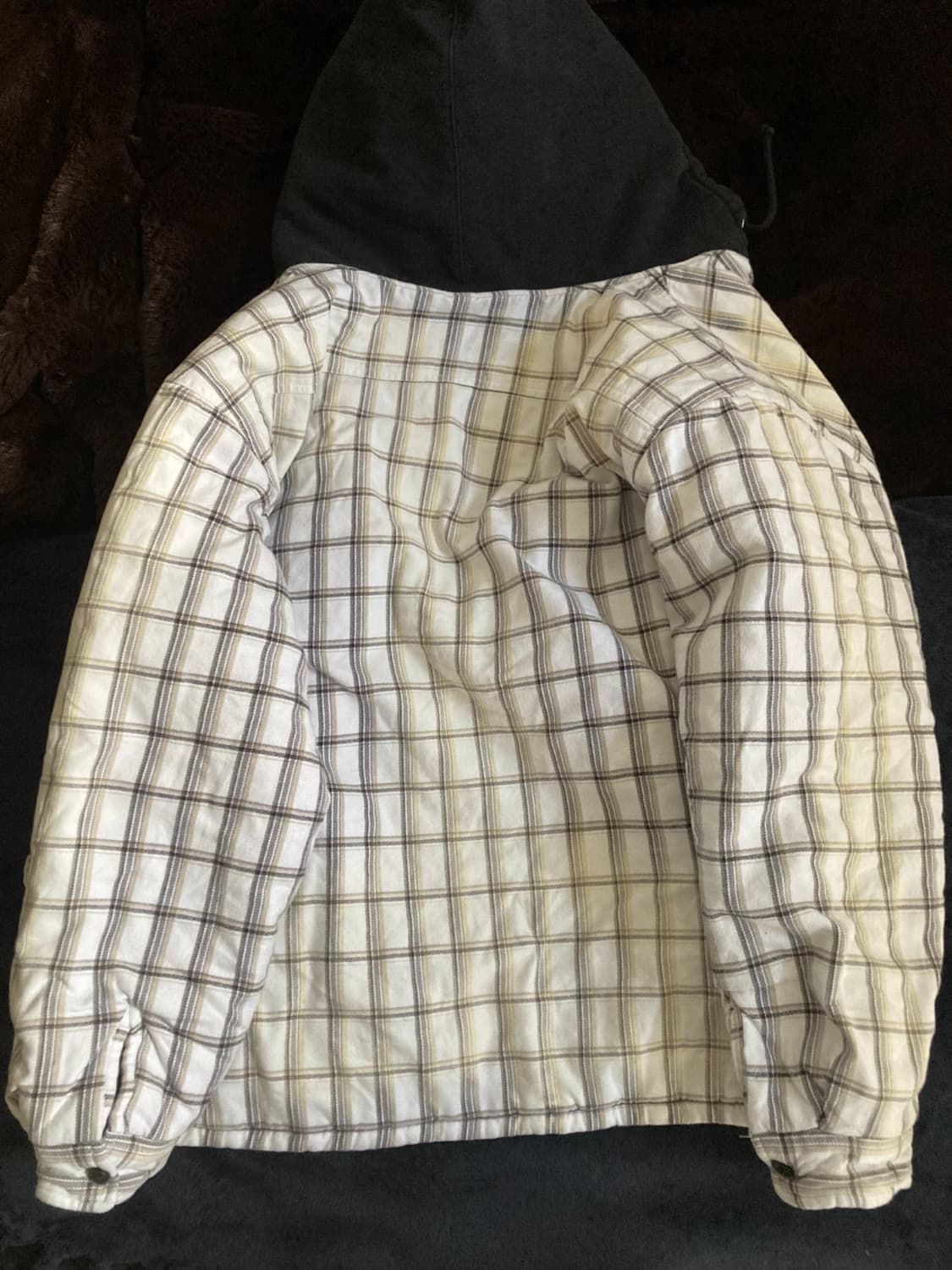 슈프림 x 디키즈 퀼팅 플란넬 후드 자켓 상품이미지4