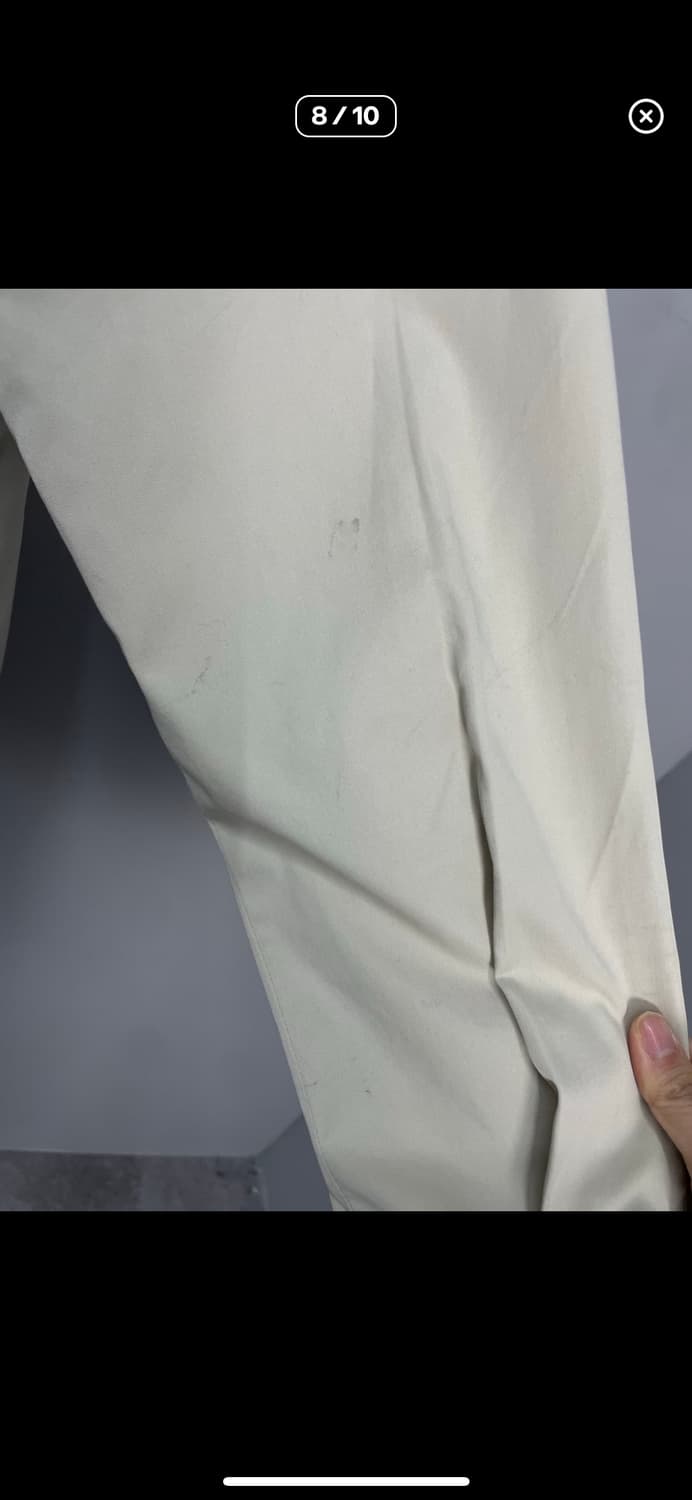 버버리 자수로고 베이지 카라넥 자켓 A3020 상품이미지8