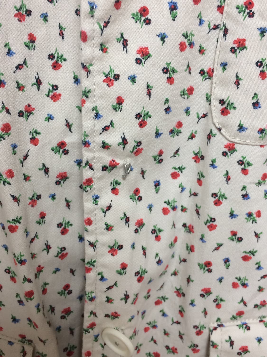 유니클로 잔꽃 아이보리 자켓 상품이미지3