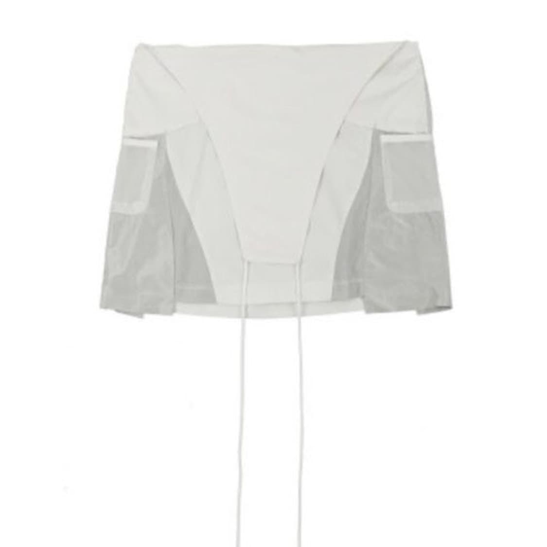 오호스 메쉬 오버롤 스커트 상품이미지1