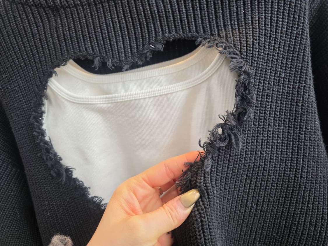 OPEN YY 하트뻥 니트 상품이미지8