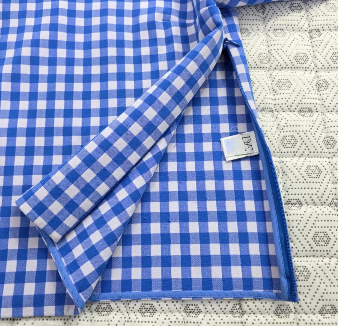 DVF 다이앤본퍼스텐버그 깅엄체크 블라우스 ~55 상품이미지8