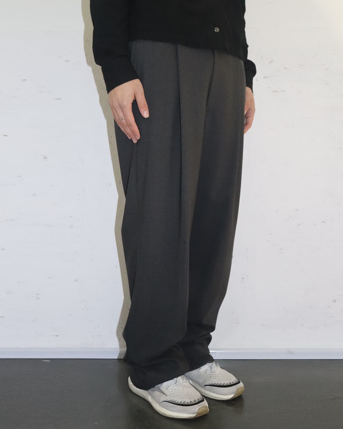 아르마니 꼴레지오니 90s 원턱 와이드 슬랙스 상품이미지2