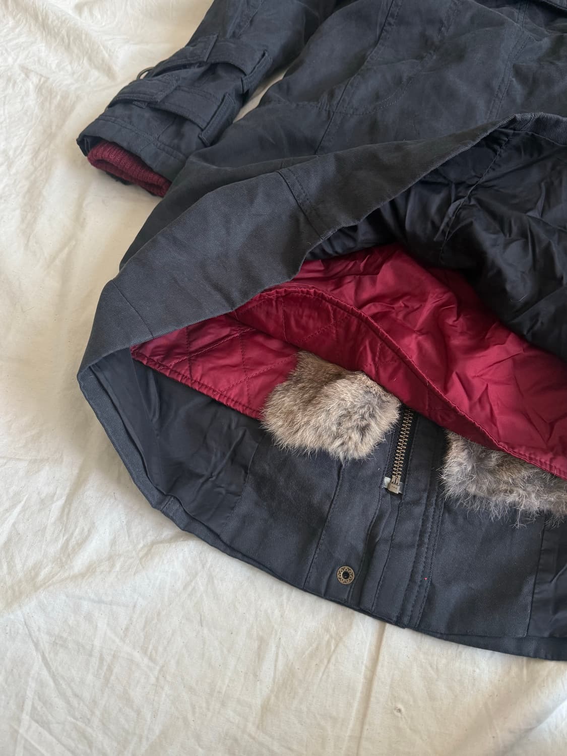 Y2k 네이비 야상 코트 상품이미지8