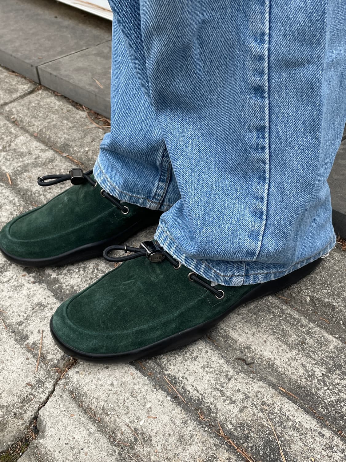 00s Prada Sports Toggle Loafers Green 상품이미지1