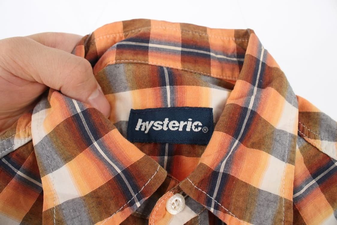 히스테릭 글래머 (WOMEN - F) 코튼 로고 체크 패턴 웨스턴 셔츠 상품이미지8