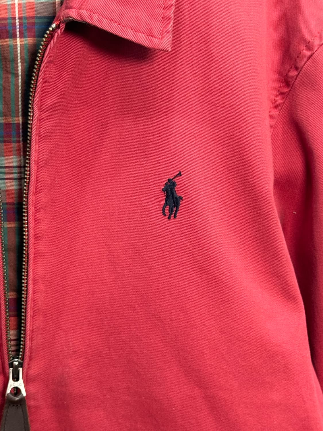 폴로 블루종 베이포트 코튼 자켓 코랄레드 상품이미지2