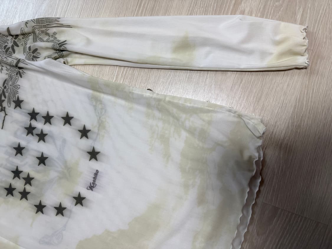 Kashiko 잉크 페인팅 메쉬 탑 상품이미지8