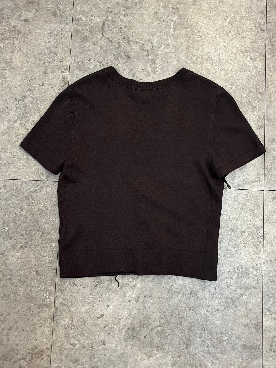 막스마라 반팔 가디건 브라운 M #csz3726 상품이미지8