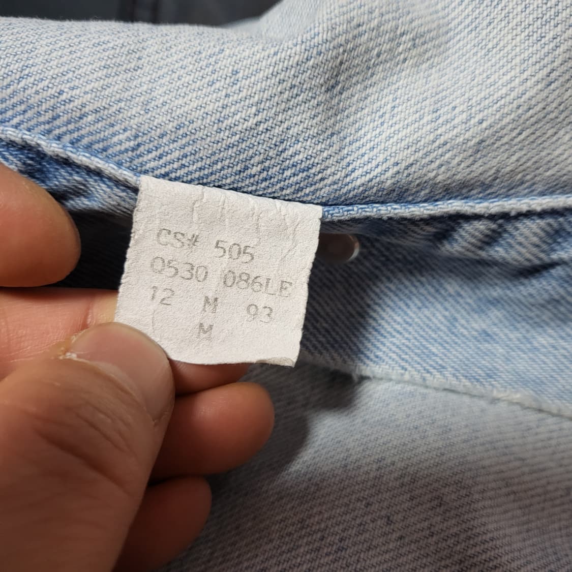 (M) made in canada 90s Lee 리 라이더 데님 청자켓 상품이미지9