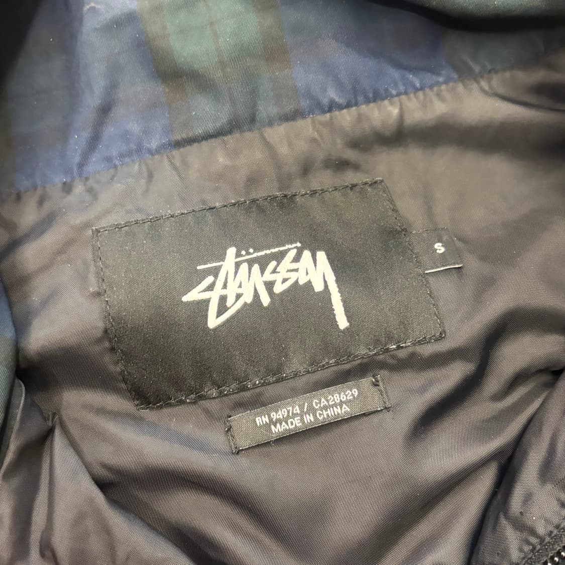 Stussy 타탄 체크 아노락 바람막이 상품이미지3