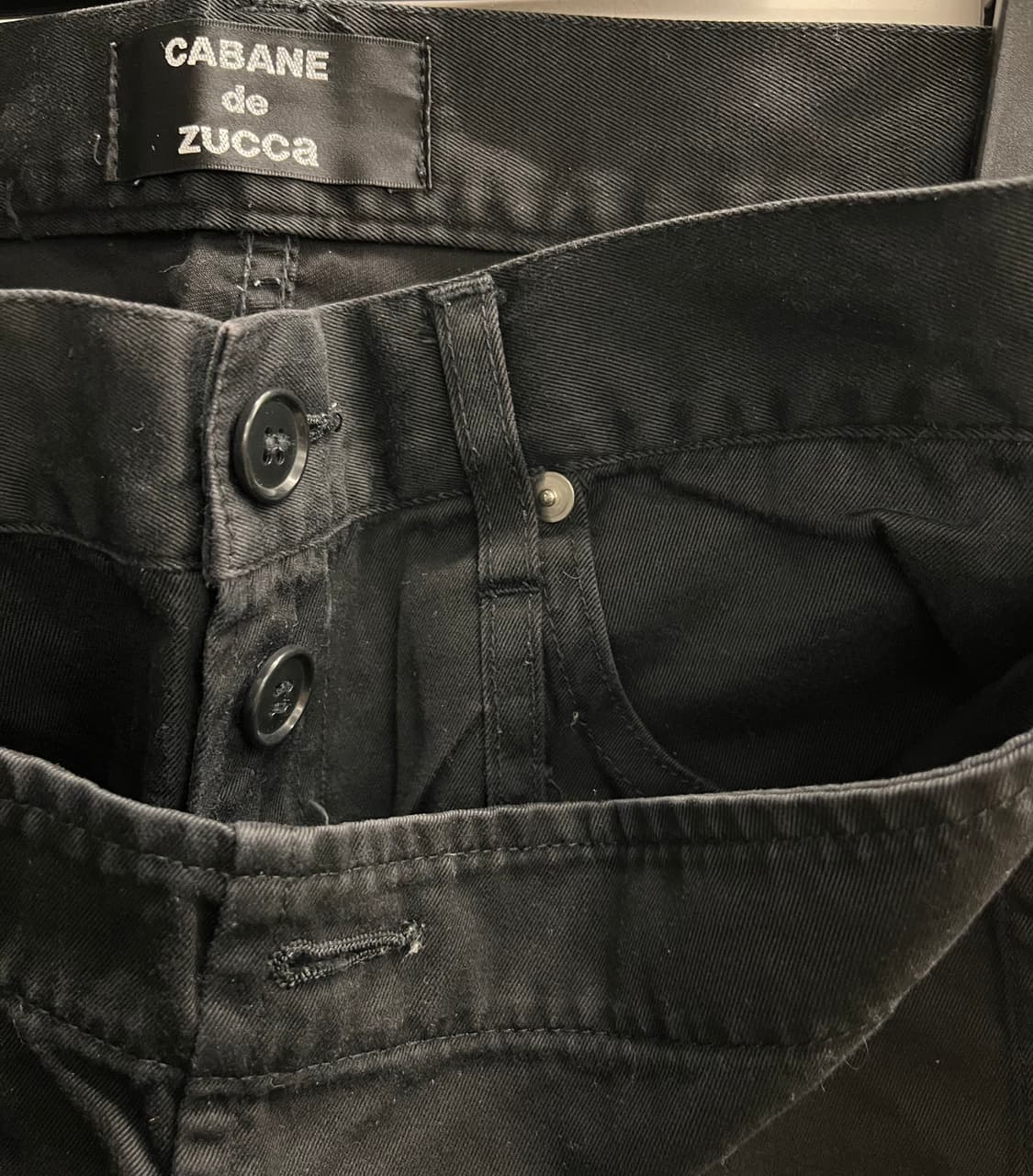 CABANE de ZUCCA 팬츠 블랙 상품이미지4