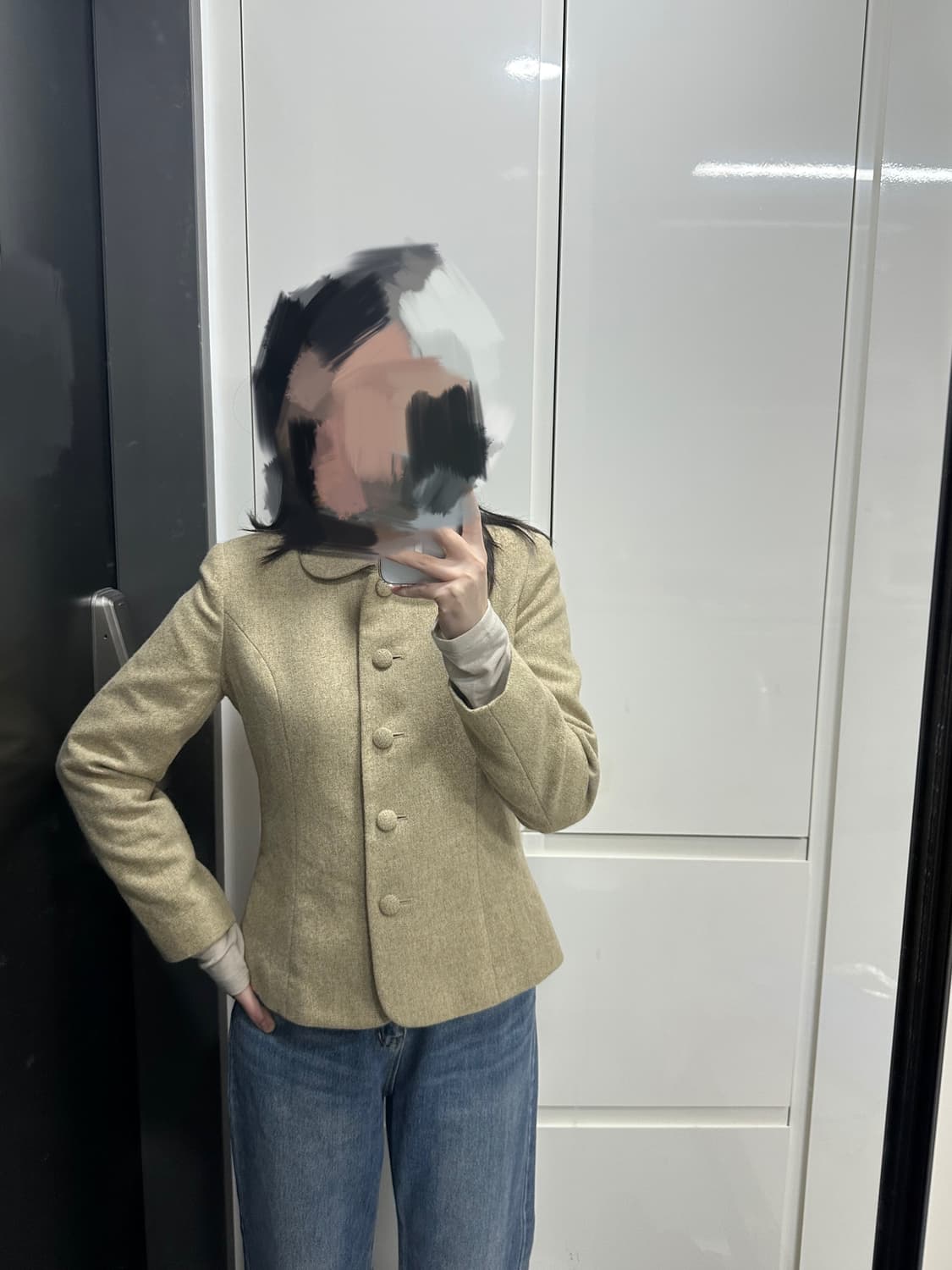 빈티지 여성 울자켓 상품이미지1