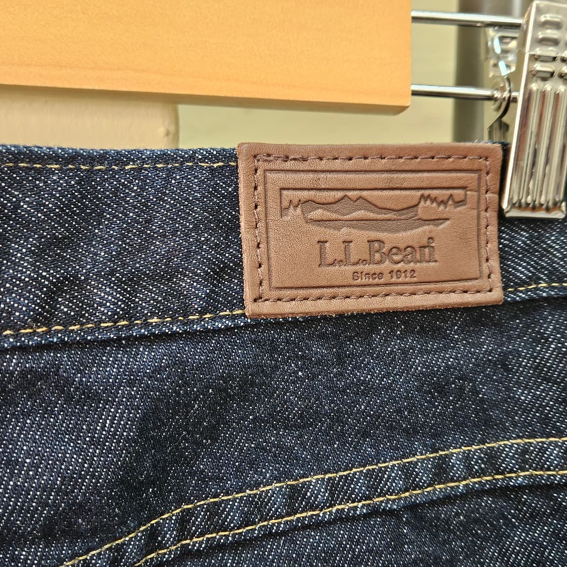 엘엘빈 릴렉스핏 데님 인디고(생지) 상품이미지4