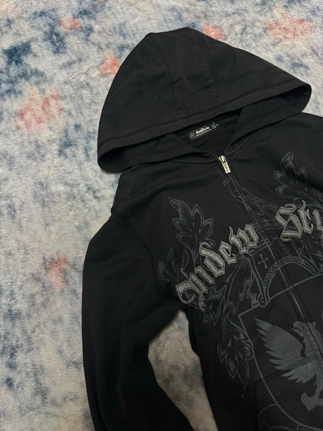 Unknown y2k lettering hoodie 상품이미지4