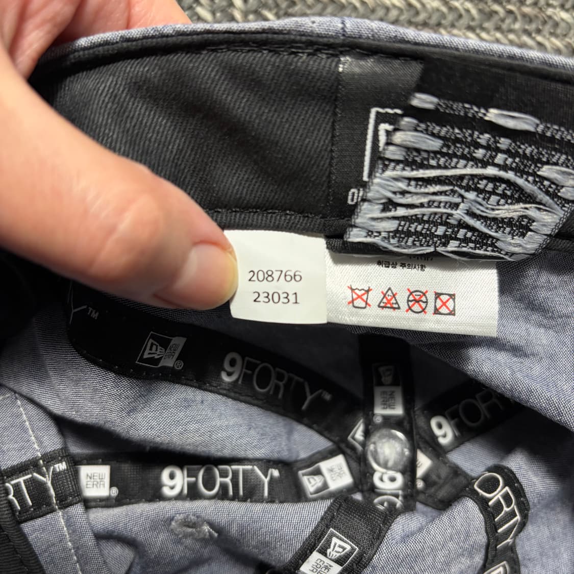 뉴에라 우븐 라벨 언스트럭쳐 라이트블루 볼캡(OS) 상품이미지6