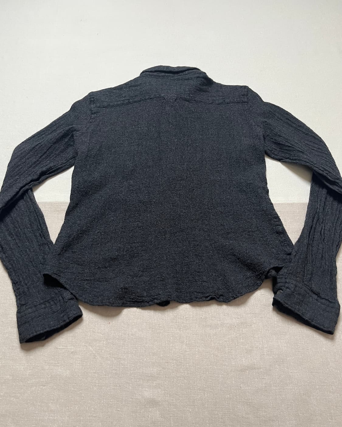 90s 꼼데가르송 축융 울 셔츠 Comme des garcons 상품이미지5