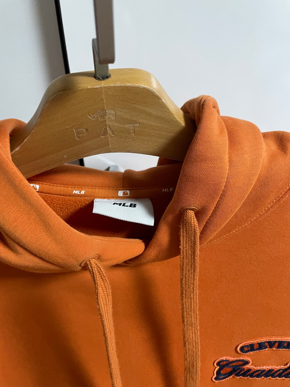 MLB 오버핏 바시티 기모 후드티 남녀공용 상품이미지3