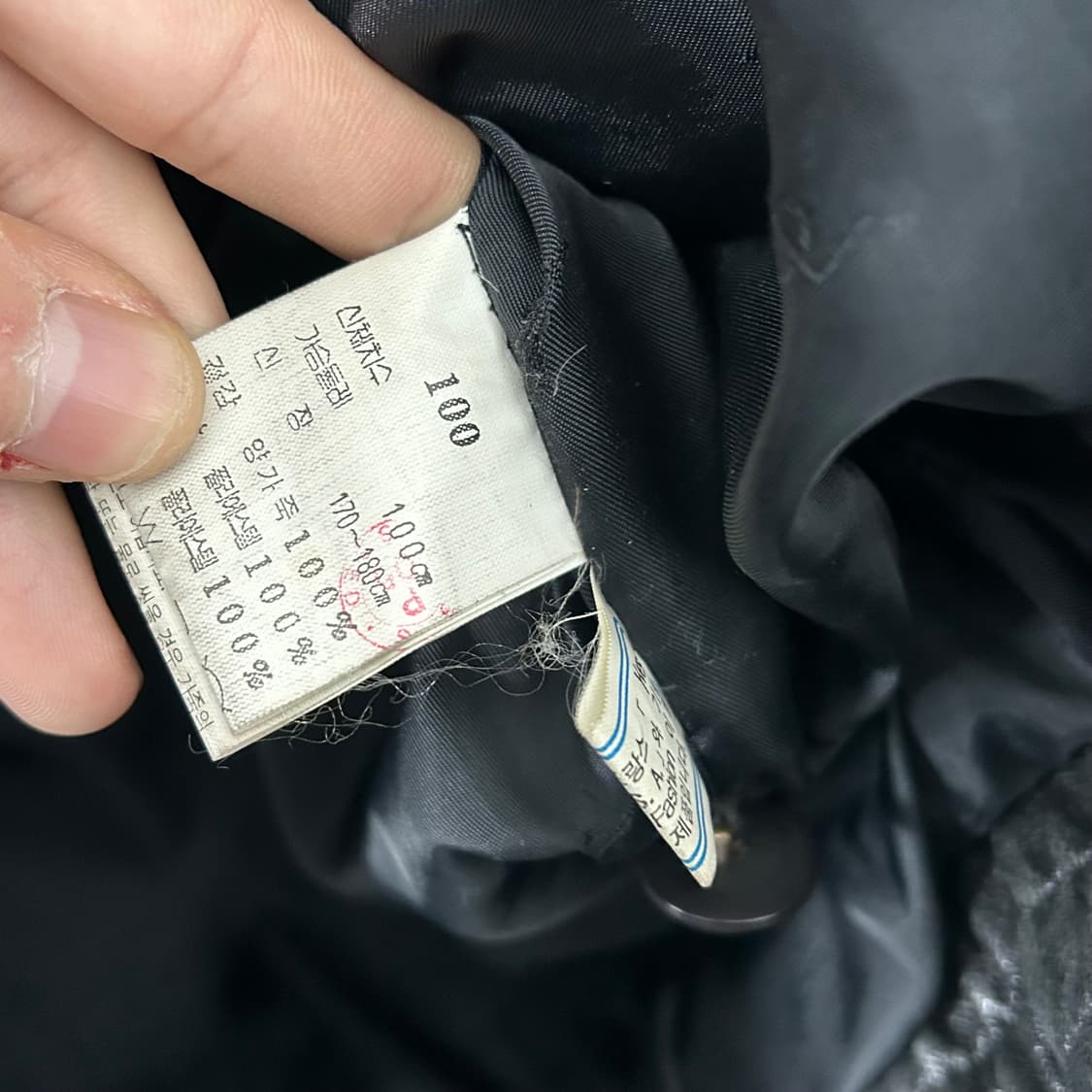 입생로랑 90s 양가죽 퍼카라 봄버 자켓 상품이미지8