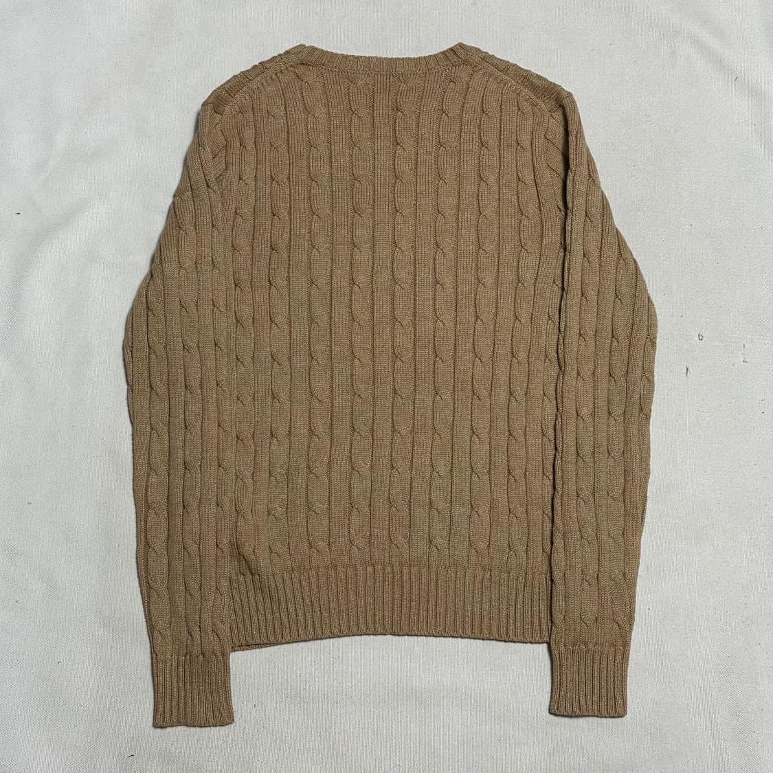 M 폴로랄프로렌 여성용 브라운 케이블 니트  상품이미지3