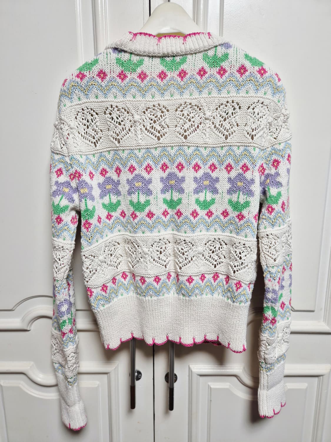 ZARA 플라워 패턴 니트 가디건 상품이미지5