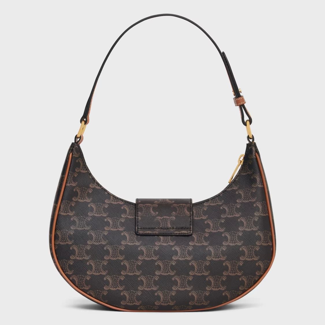 셀린느 미디움 아바 트리옹프 백 트리옹프 캔버스 카프스킨 탄 상품이미지3