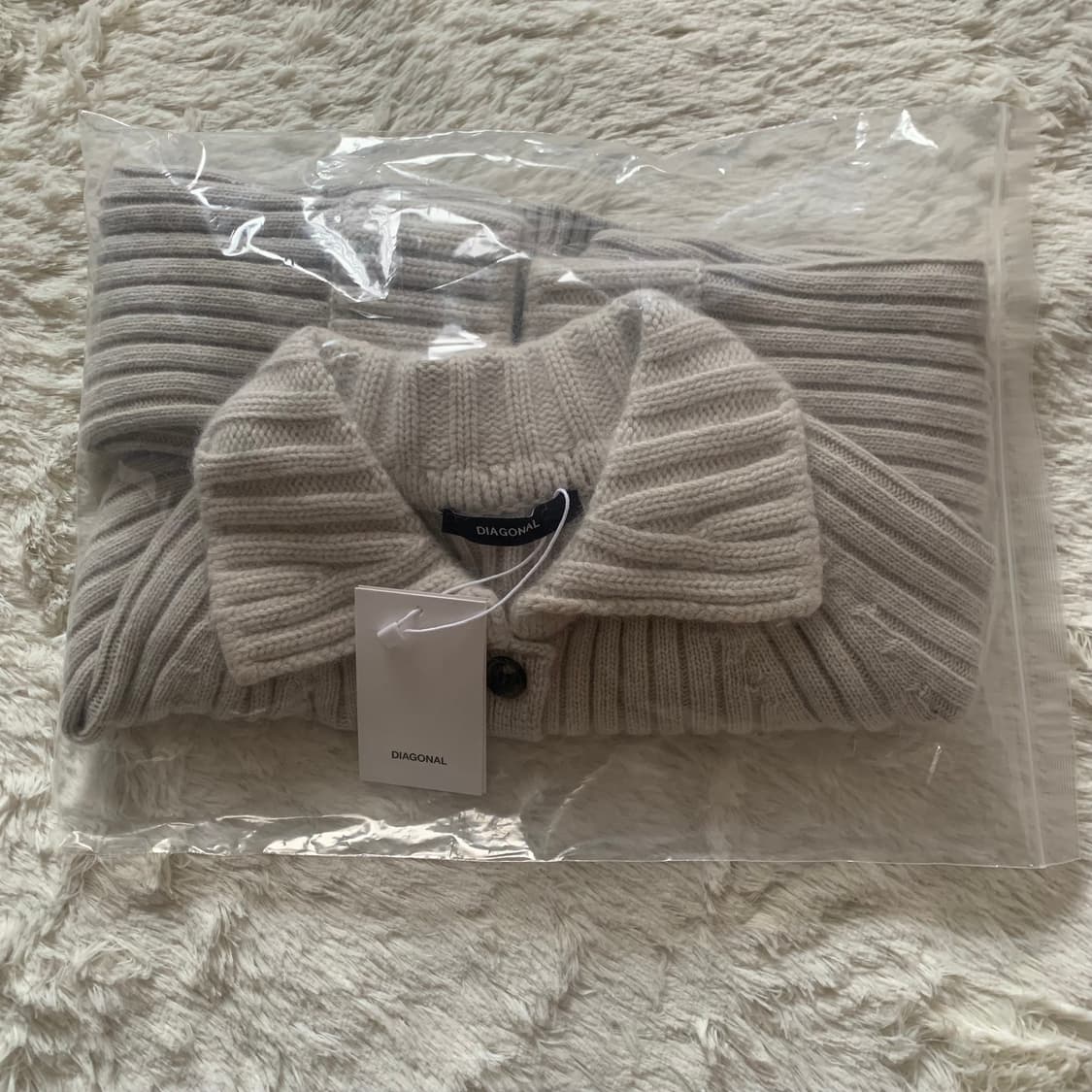 택O) 다이애그널 리브드 카라 볼레로 가디건 그레이 상품이미지4