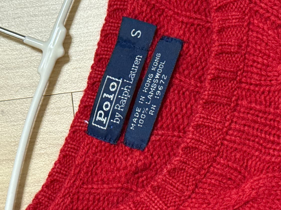 폴로 램스울 케이블 니트 s 상품이미지2