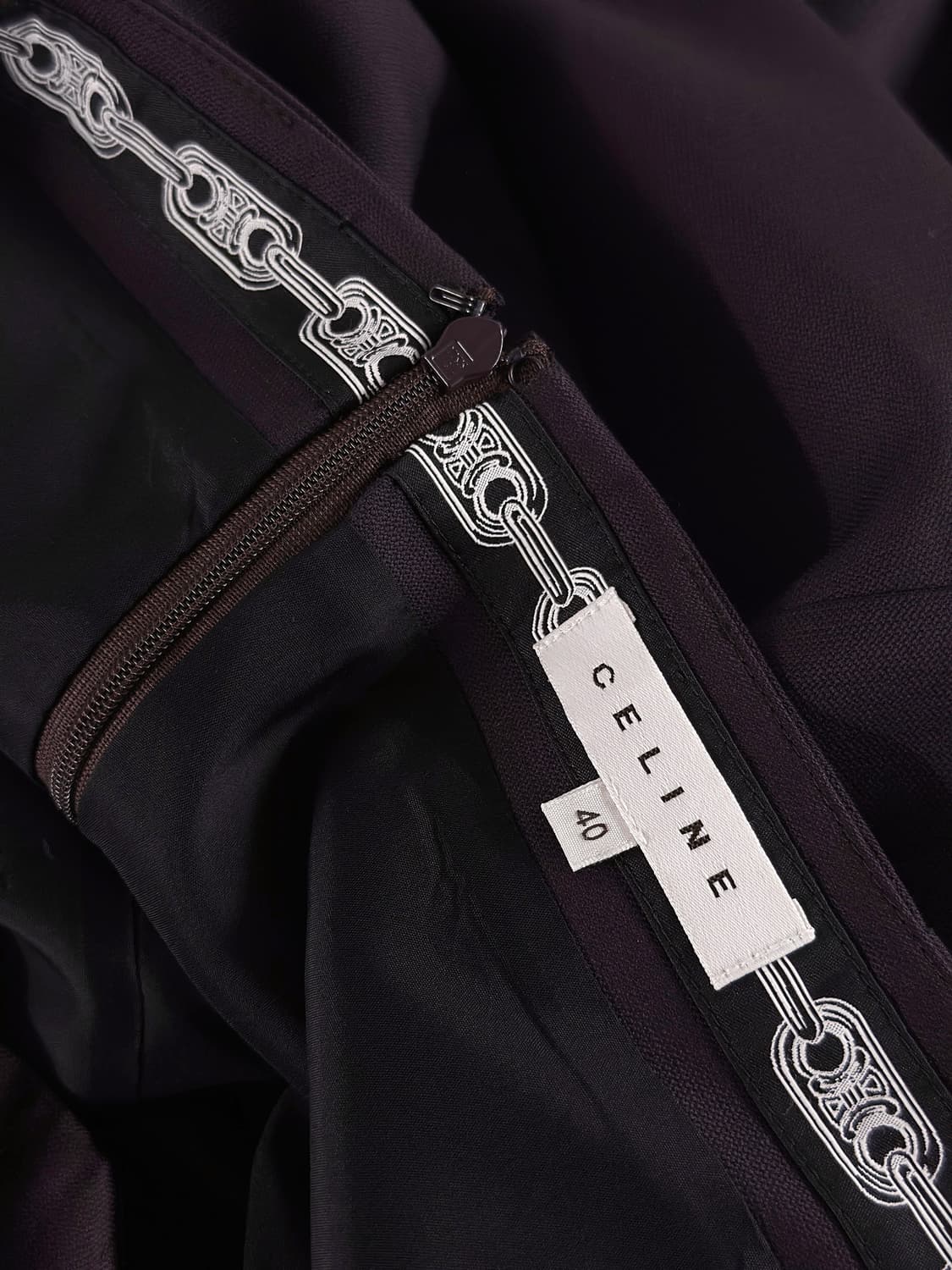 00s 빈티지 셀린느 플레어 울 스커트 상품이미지6