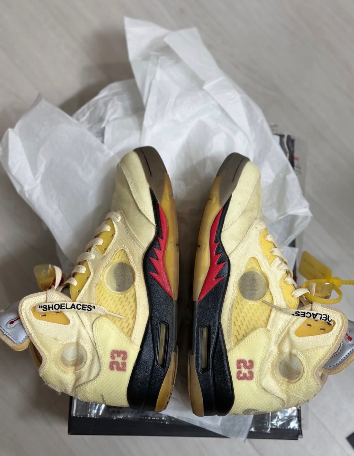 [270]조던5 오프화이트 파이어레드 상품이미지5