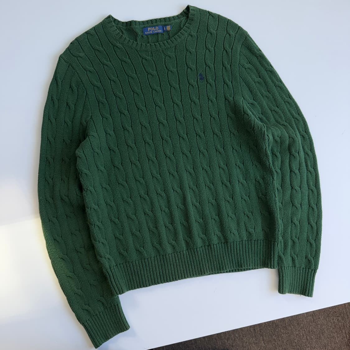Polo 폴로 랄프로렌 신형 딥그린 케이블 니트 상품이미지1