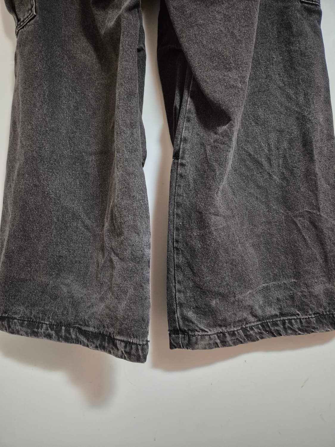 흑청 카고 힙합팬츠 허벅지41 총장117 상품이미지3