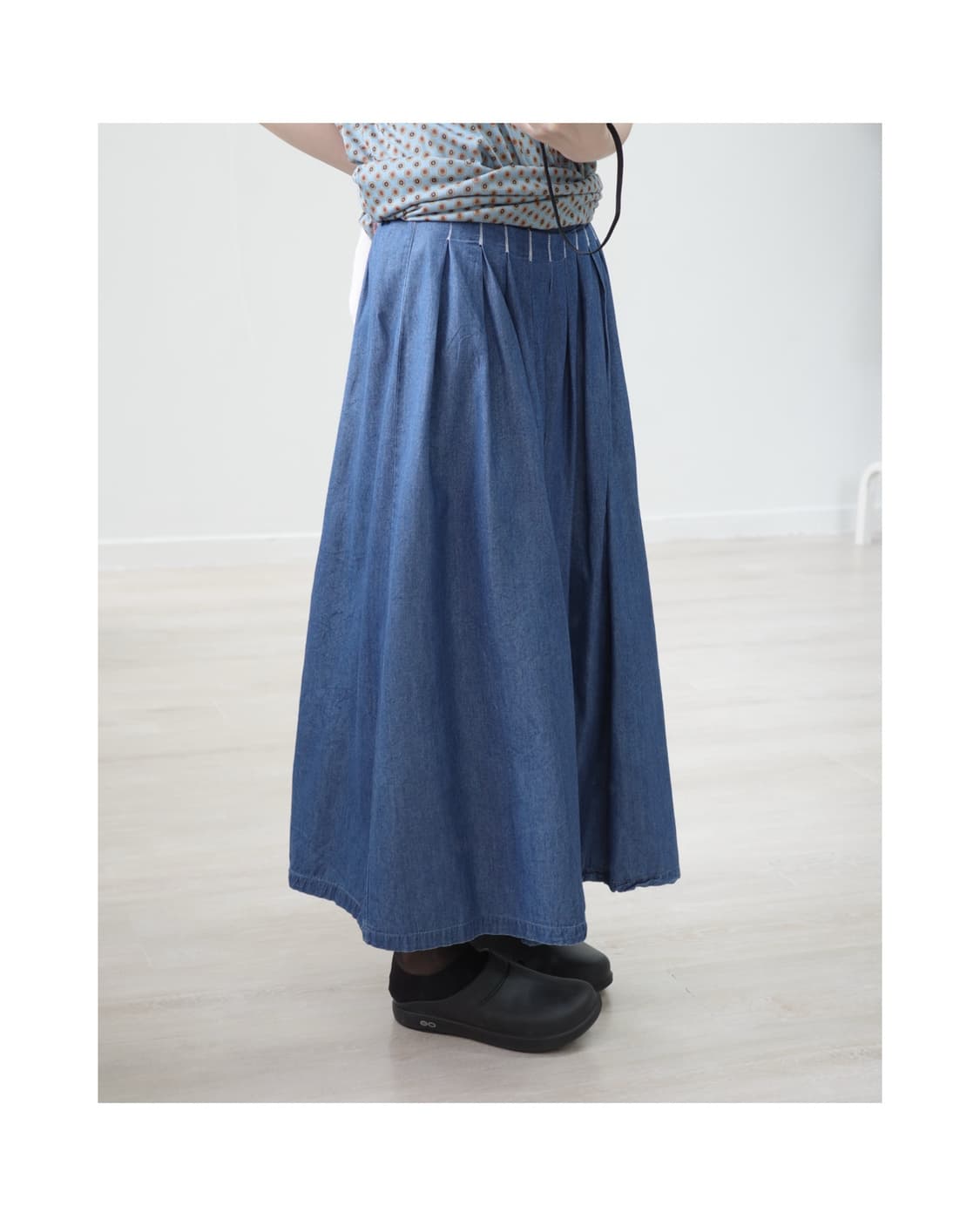 Stitch denim skirt pants 상품이미지1