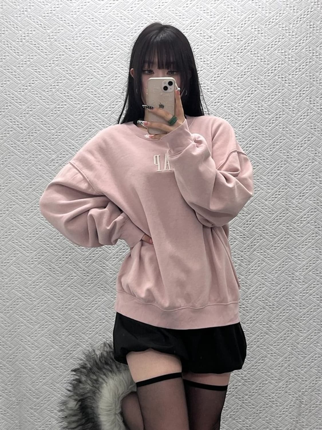 갭 빈티지 레트로 00's 스프링 딸기우유 핑크 맨투맨 L C10369 상품이미지2