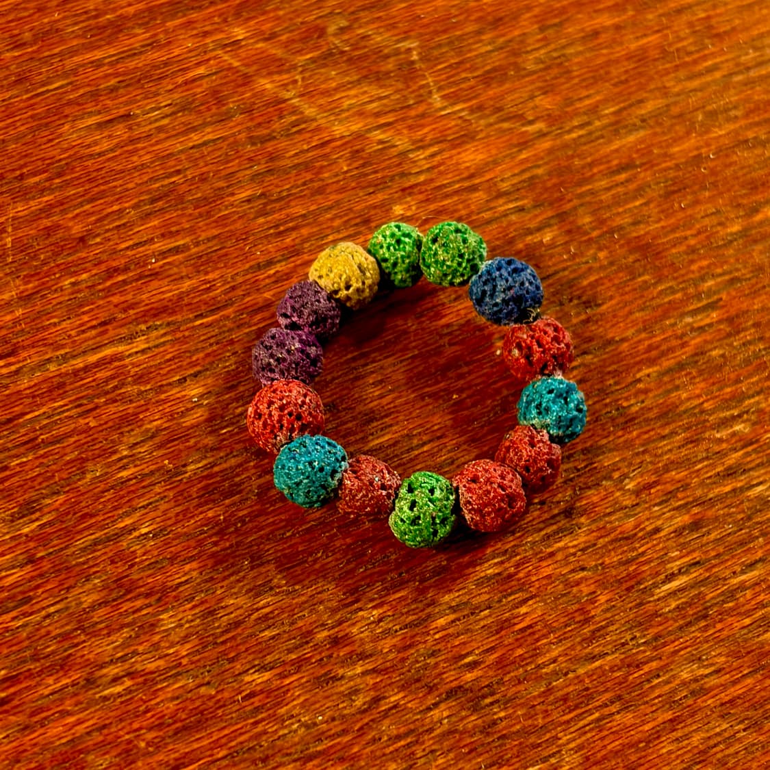 새상품 오리지널 화산석 남여공용 컬러 반지 상품이미지2