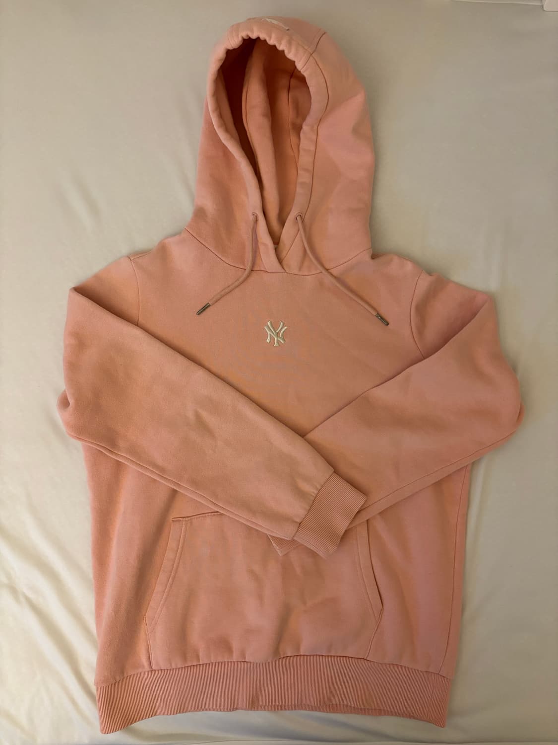 MLB 뉴욕양키스 베이비핑크 후드티 상품이미지1