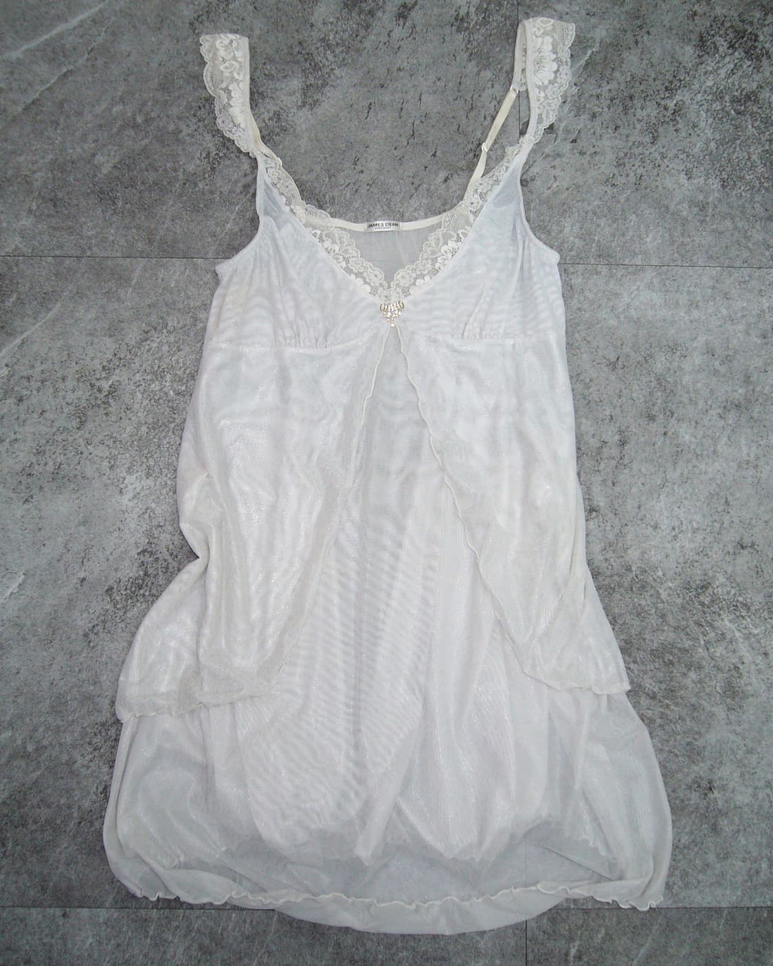 JEMES DEAN White Slip Dress 상품이미지1