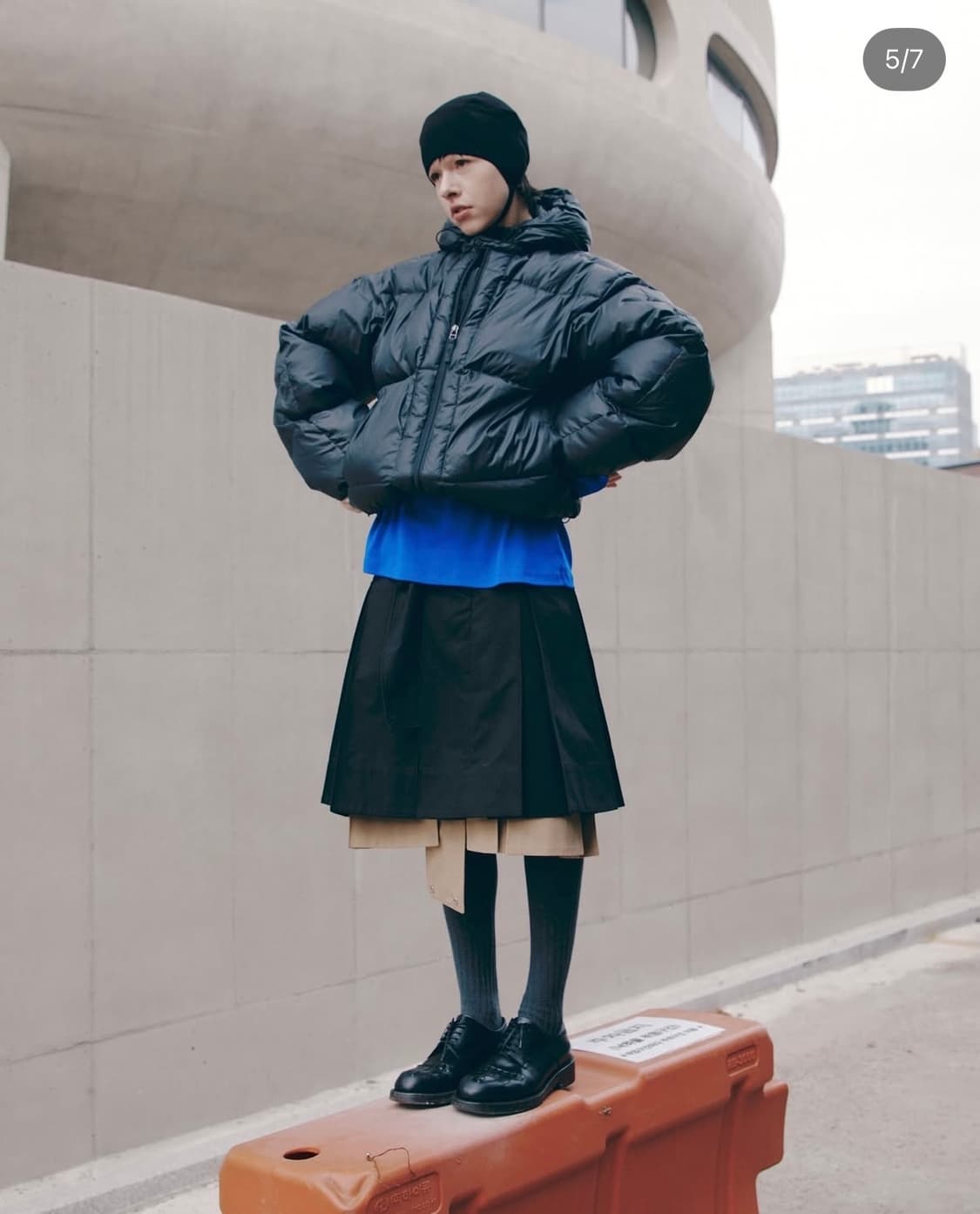 누마레ee 숏다운 패딩 블랙 상품이미지2