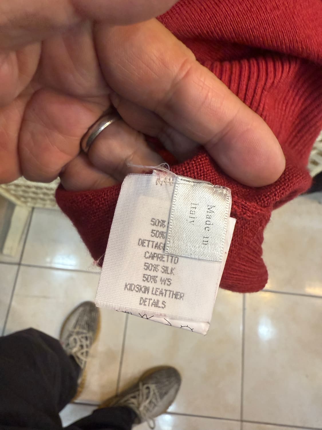 48/95 정품 에네메르질도제냐 캐시+실크혼방 니트 팝니다 상품이미지4