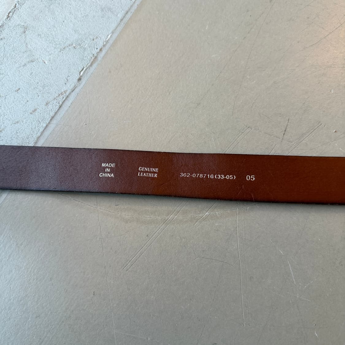 vtg 브라운 레더 벨트 상품이미지3