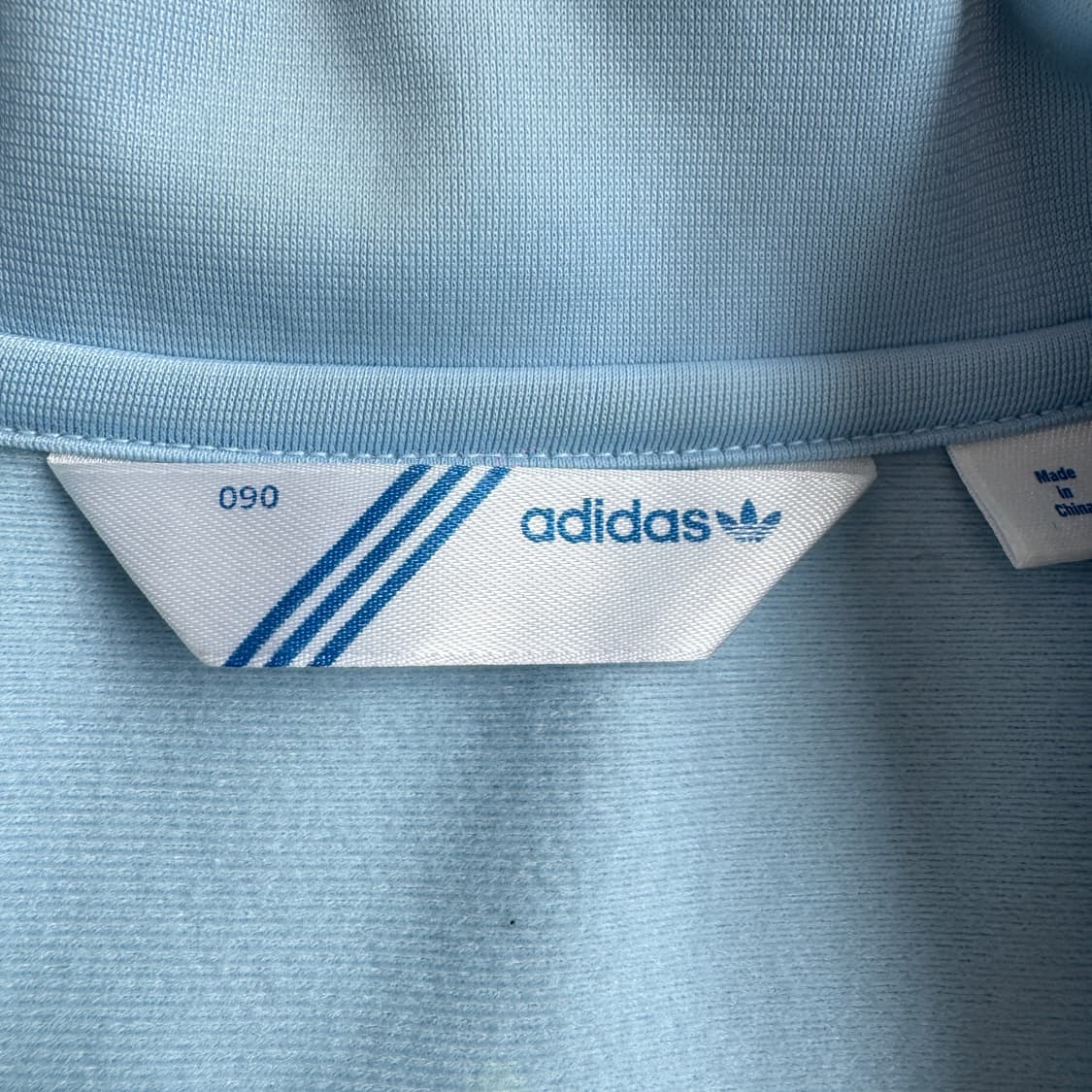 아디다스 파이어버드 하늘색 빅로고 솜사탕 트랙탑 져지 상품이미지6