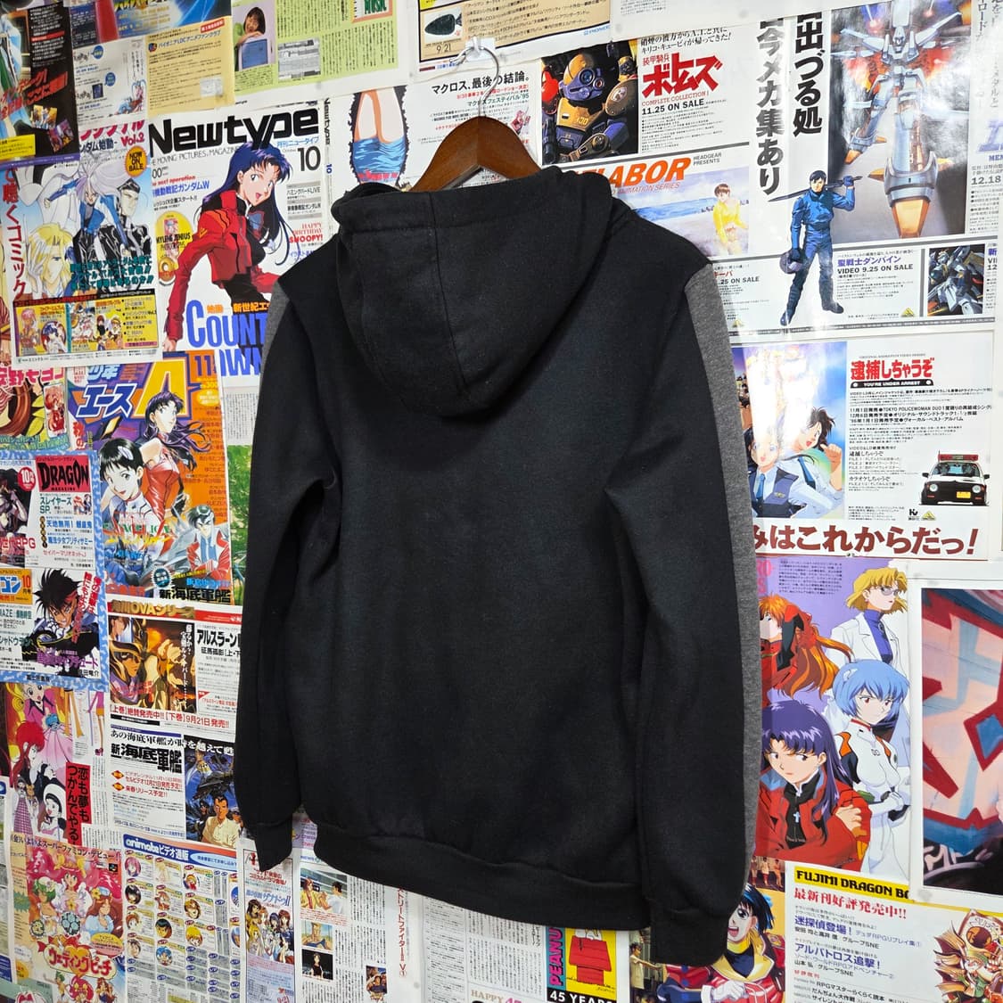 JPN 펑크 키치 큐빅 기모 반하이넥 후드 집업 상품이미지5