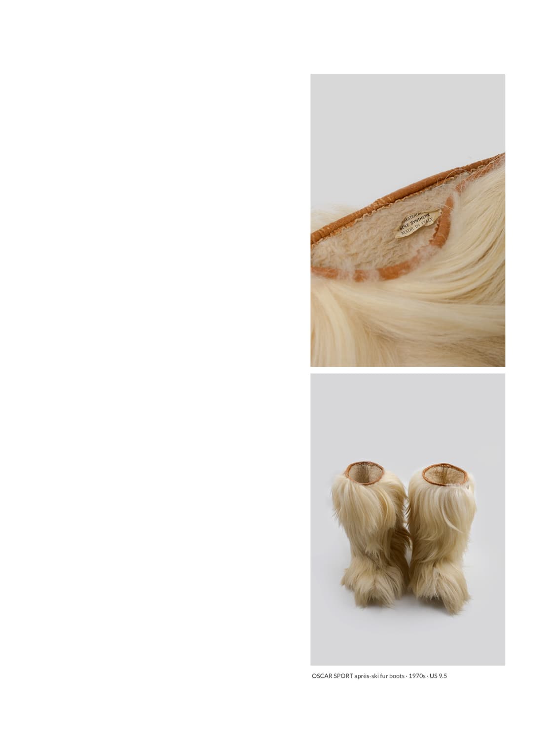 OSCAR SPORT après-ski fur boots · 1970s  상품이미지3